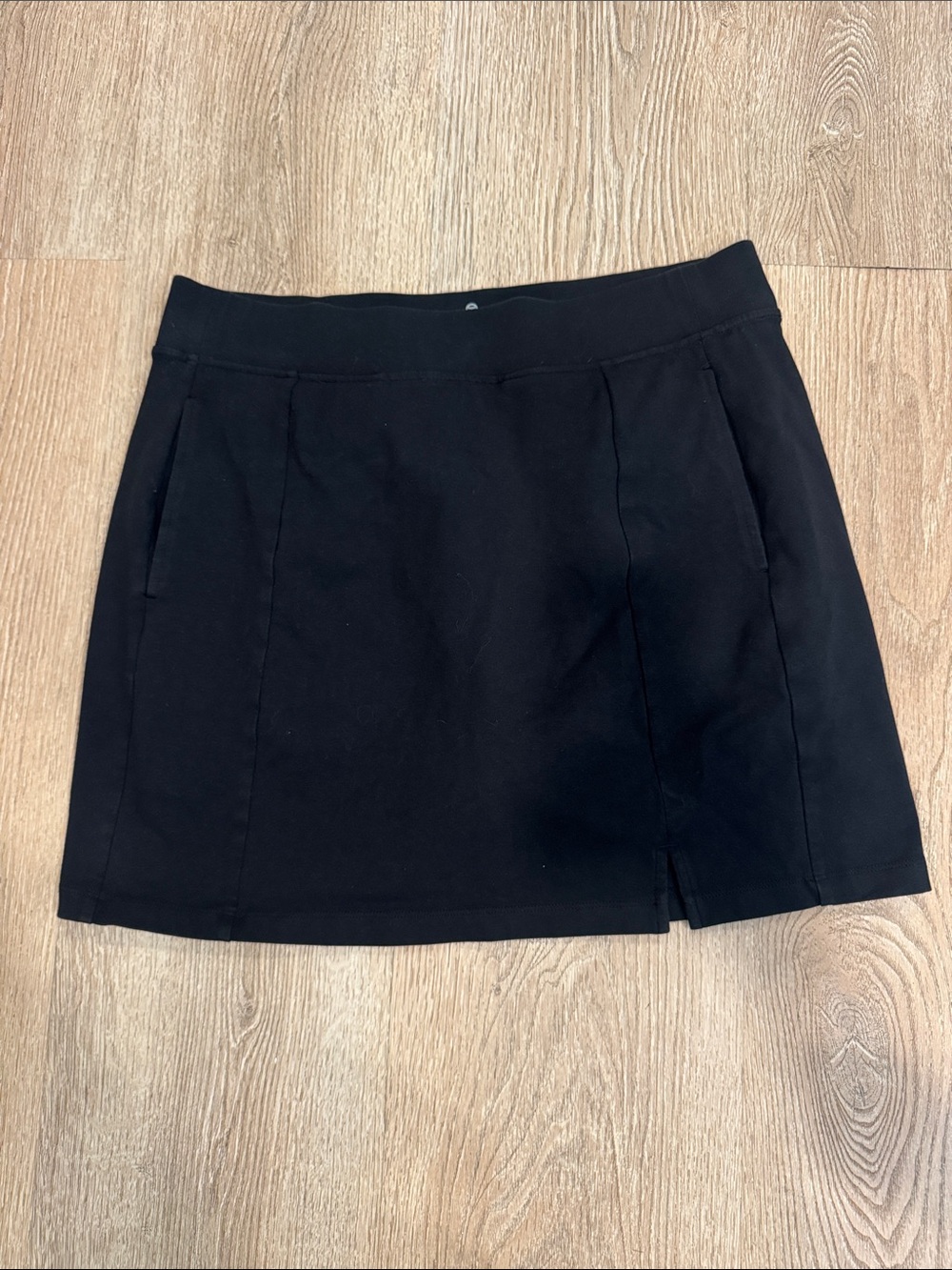 Talbots Black Skort with Front Notch
